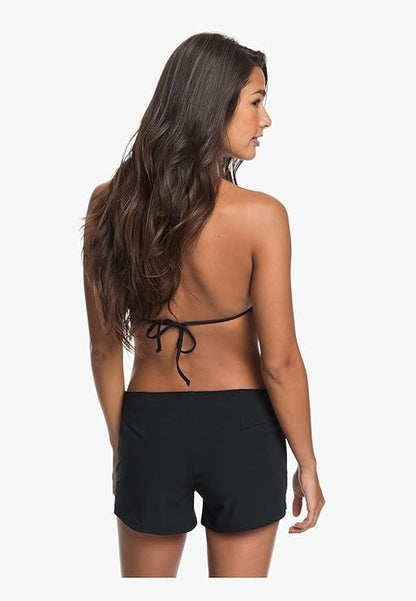 Roxy Women’s Quick Dry Board Shorts 2" Inseam Swim Bottoms – Black (XS)