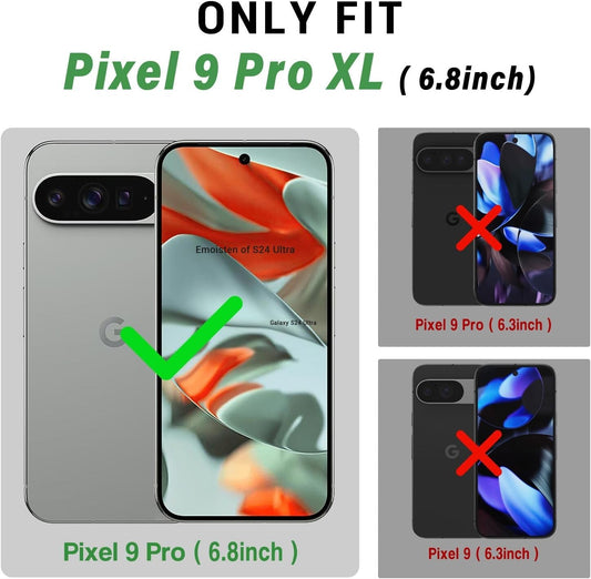 Luxury Wallet Flip Cover Case For Google Pixel 8A 7A 6A 9 Pro 8 Pro 7 Pro 6 Pro