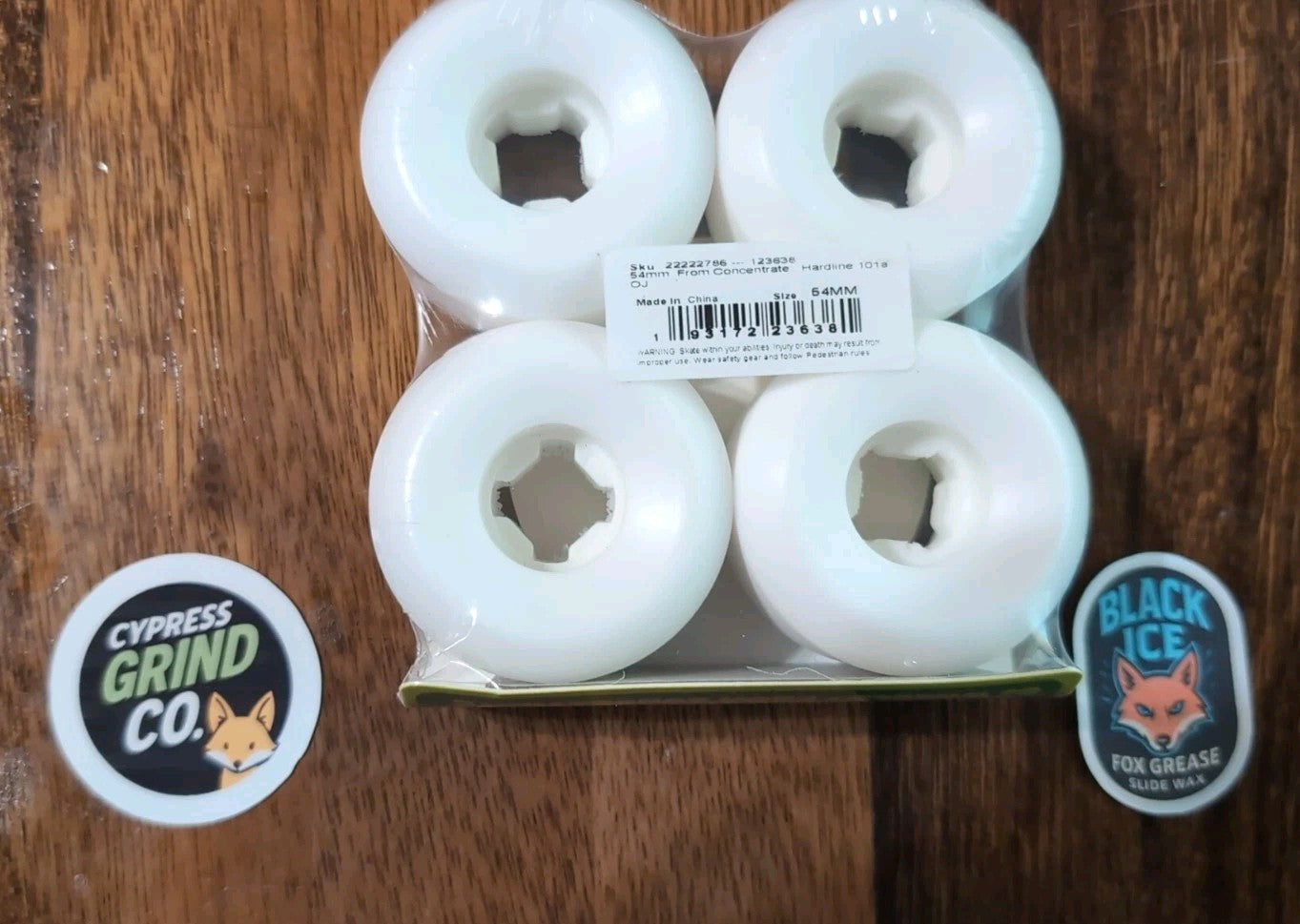 OJ Wheels 54mm 101a From Concentrate Hardline Skateboard Wheels Brand New -Green