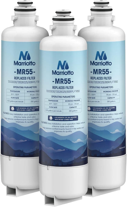 3-Pack MARRIOTTO Water Filter Replacement for Bosch Ultra Clarity Pro BORPLFTR50