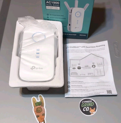 TP-Link RE550 AC1900 WiFi Range Extender – Dual Band Booster w/ Gigabit Port