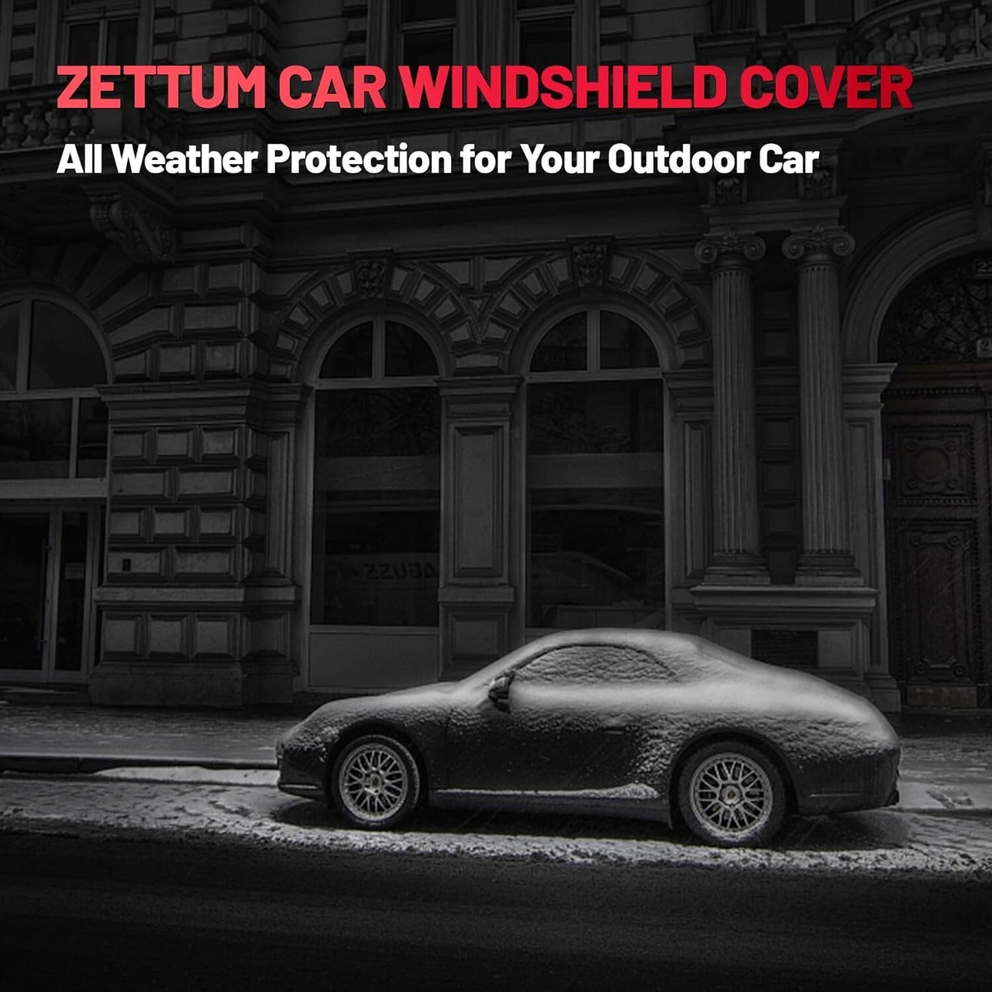 Car Windshield Cover for Ice & Snow for Most Car, Truck, SUV, and Van 70x50 Inch