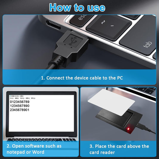 RFID Card Reader 125KHz/13.56Mhz Reader Support ISO14443-A/B Protocol IC ID C...