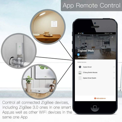 MOES Tuya Smart Multi-Mode Wireless Hub ZigBee Bluetooth Mesh Gateway App Remote