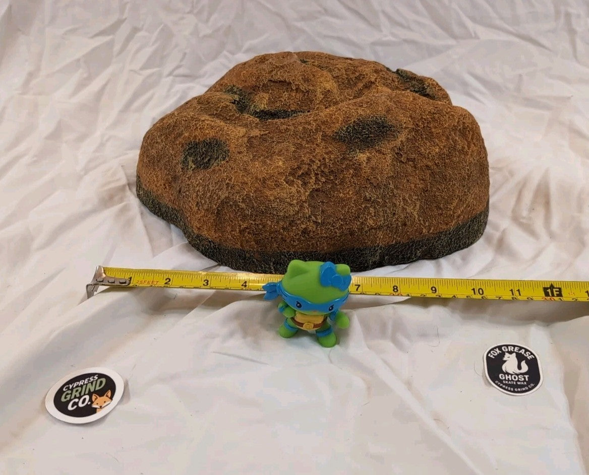 Extra Large Reptile Hide Resin Snake Hides for Ball Pythons Lizard Reddish Brown