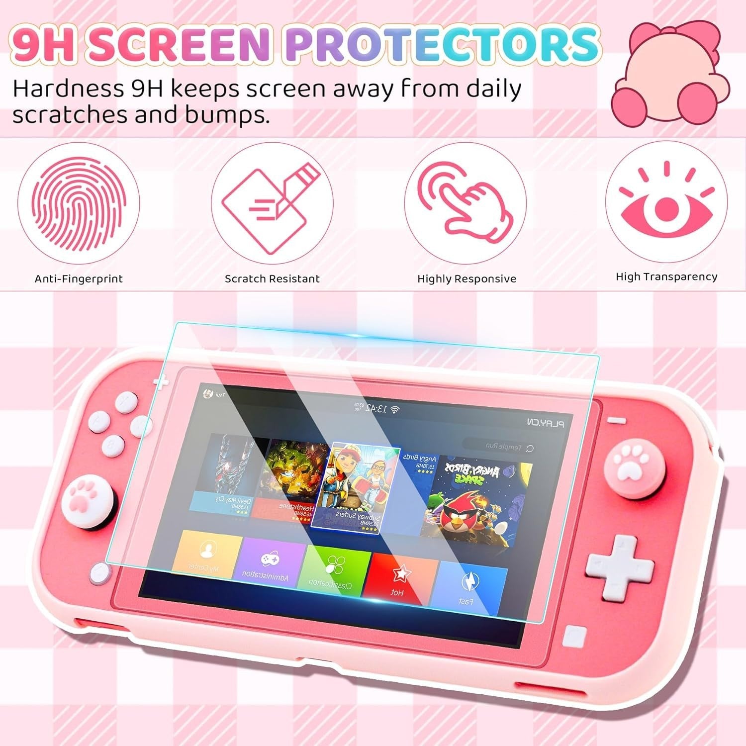 Pink Travel Carrying Case for Nintendo Switch Lite Cute Accessories NEW