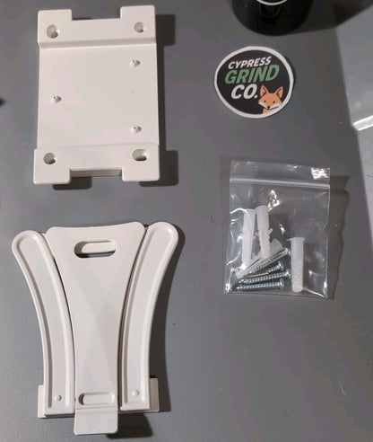 MICOCIOUS Bluetooth CD Player Portable Home Wall Mount FM USB Remote White