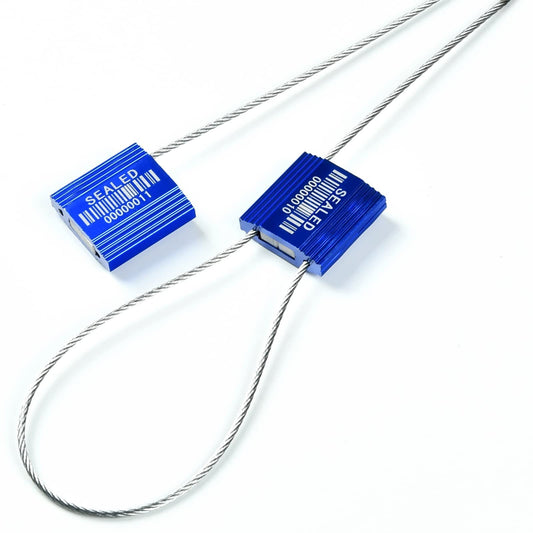 98 Blue High Security Cable Seals With Barcode - ISO 17712