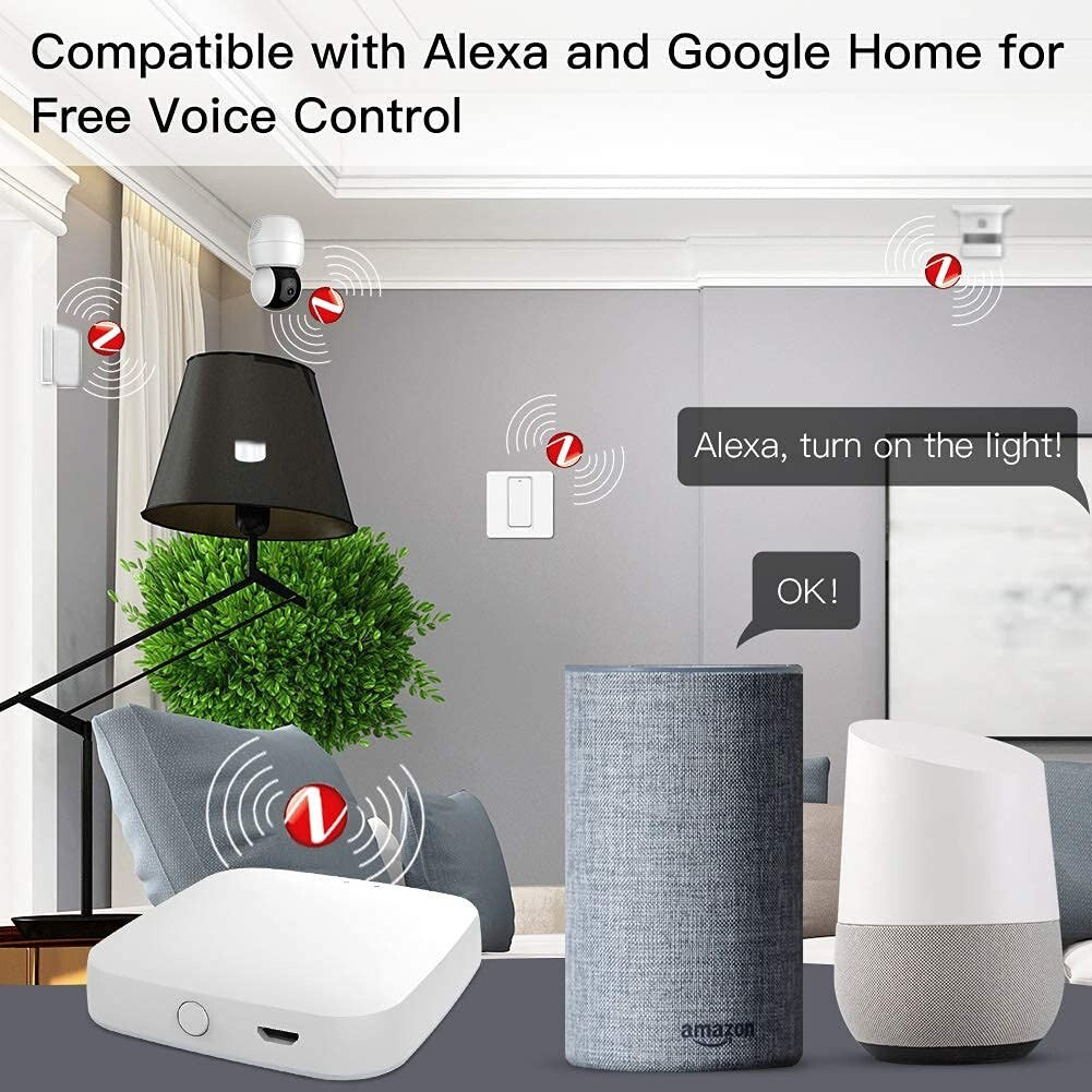 MOES Tuya Smart Multi-Mode Wireless Hub ZigBee Bluetooth Mesh Gateway App Remote