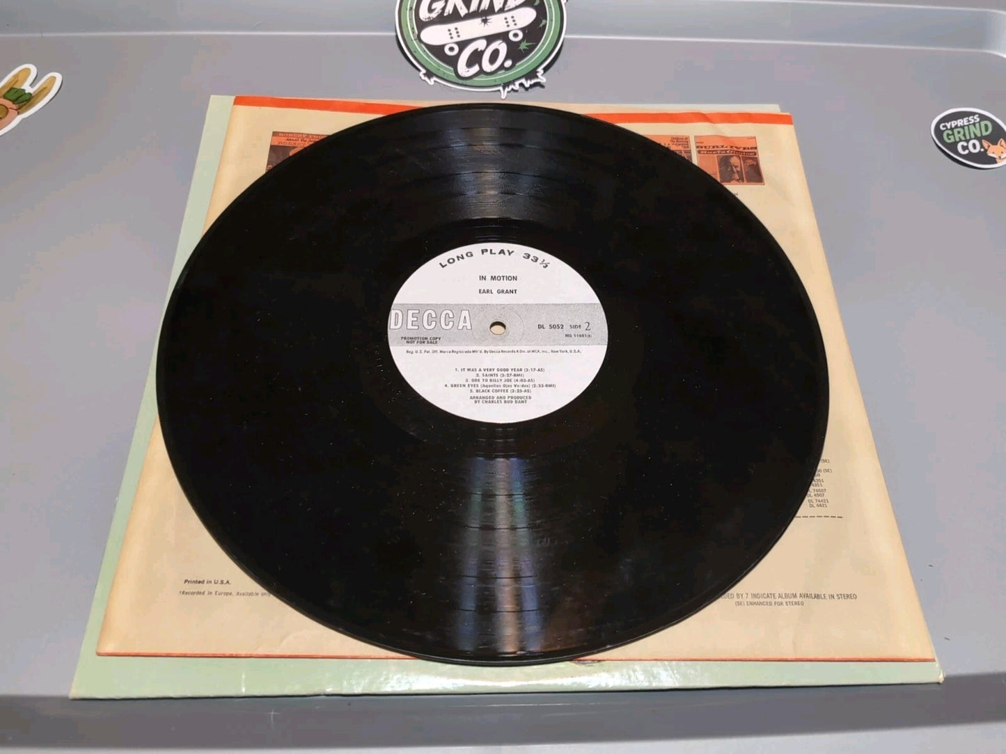 Earl Grant In Motion   Record Album Vinyl LP