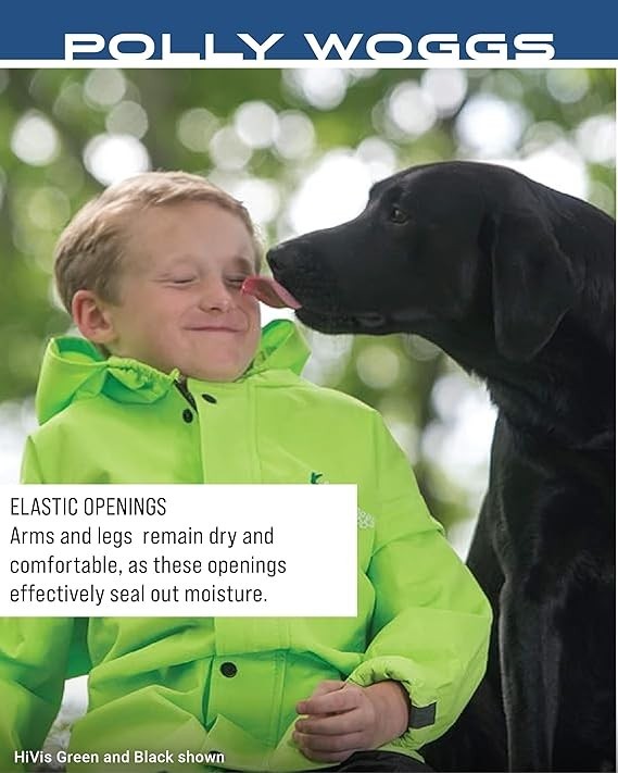 FROGG TOGGS Youth Polly Woggs Waterproof Rain Suit – Small Jacket & Pants