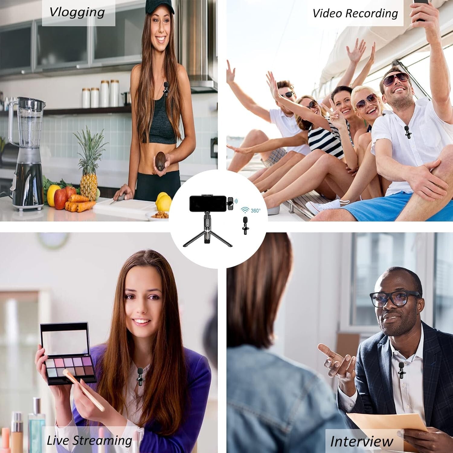 Wireless Lavalier Microphone For Android Phone