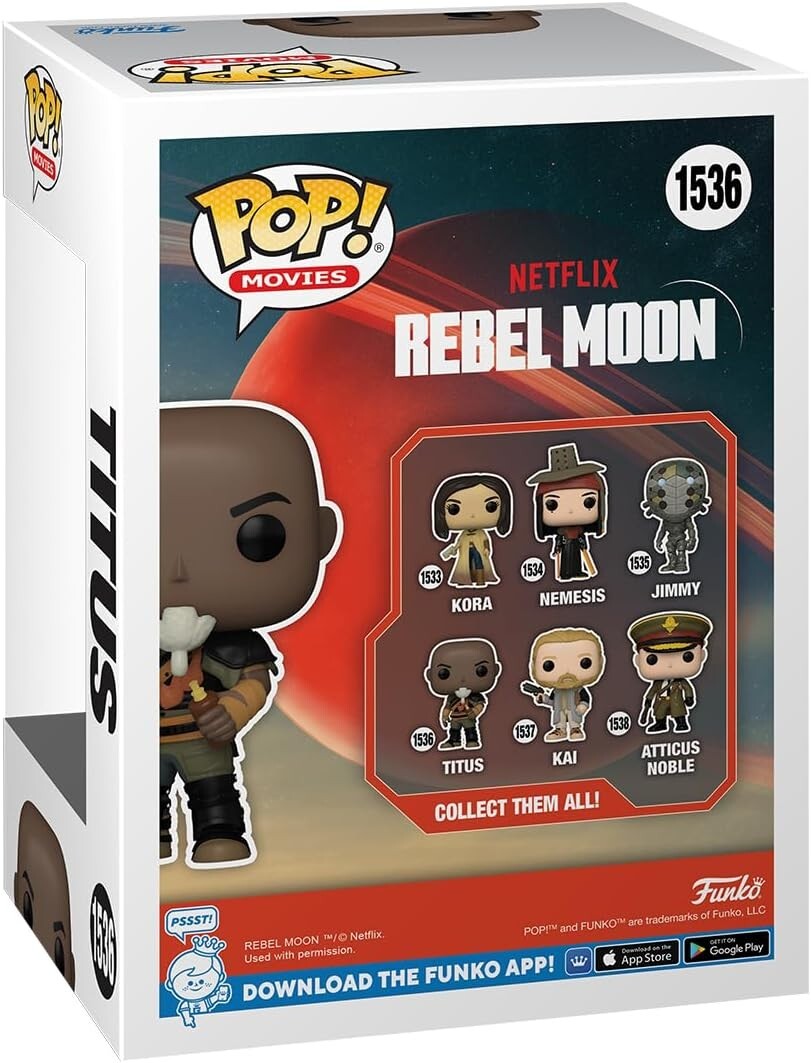 Funko POP! Movies: Rebel Moon - Netflix - Titus #1536 -Collectable, Gift NEW