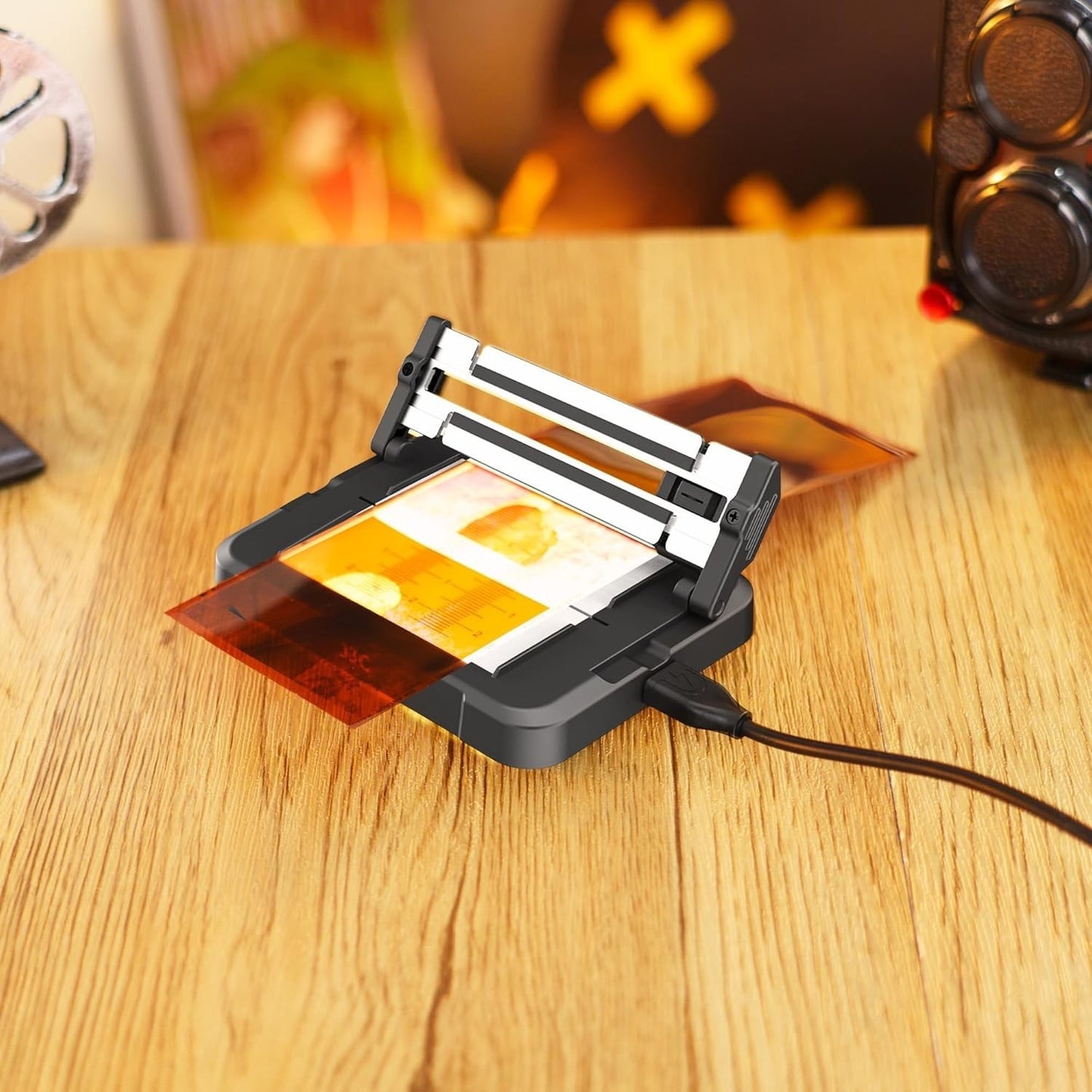 JJC Negative Slide Film Cutter for 35mm 120 Format Strip 35mm Film Trimmer USB-C