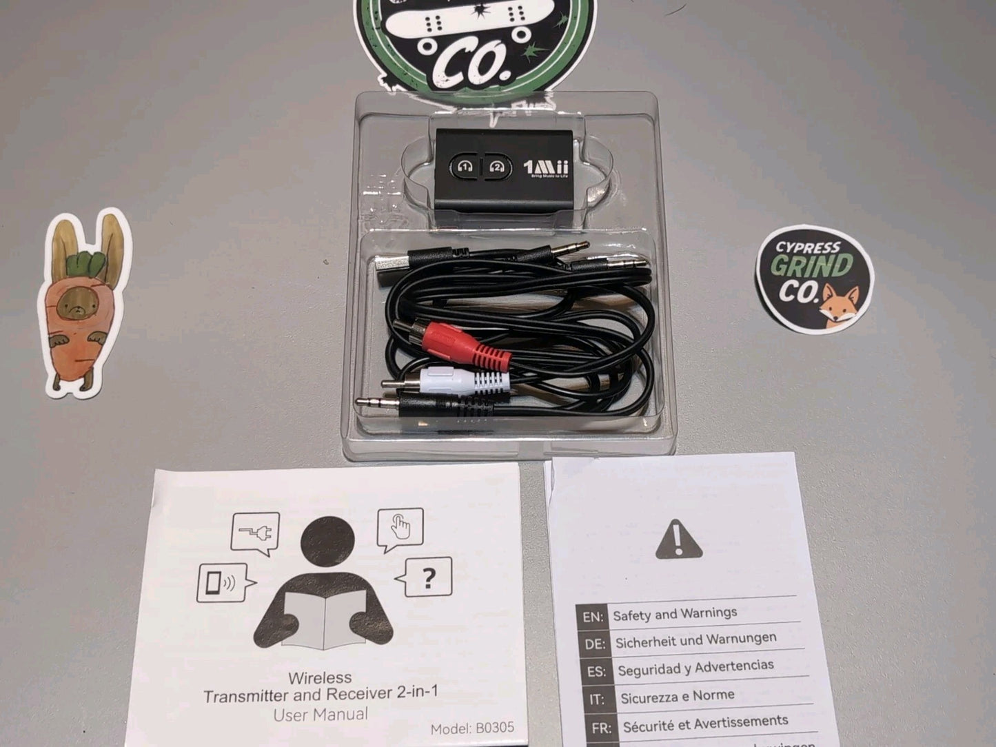 1Mii ML300 Bluetooth 5.3 Transmitter Receiver AptX Low Latency for TV Stereo