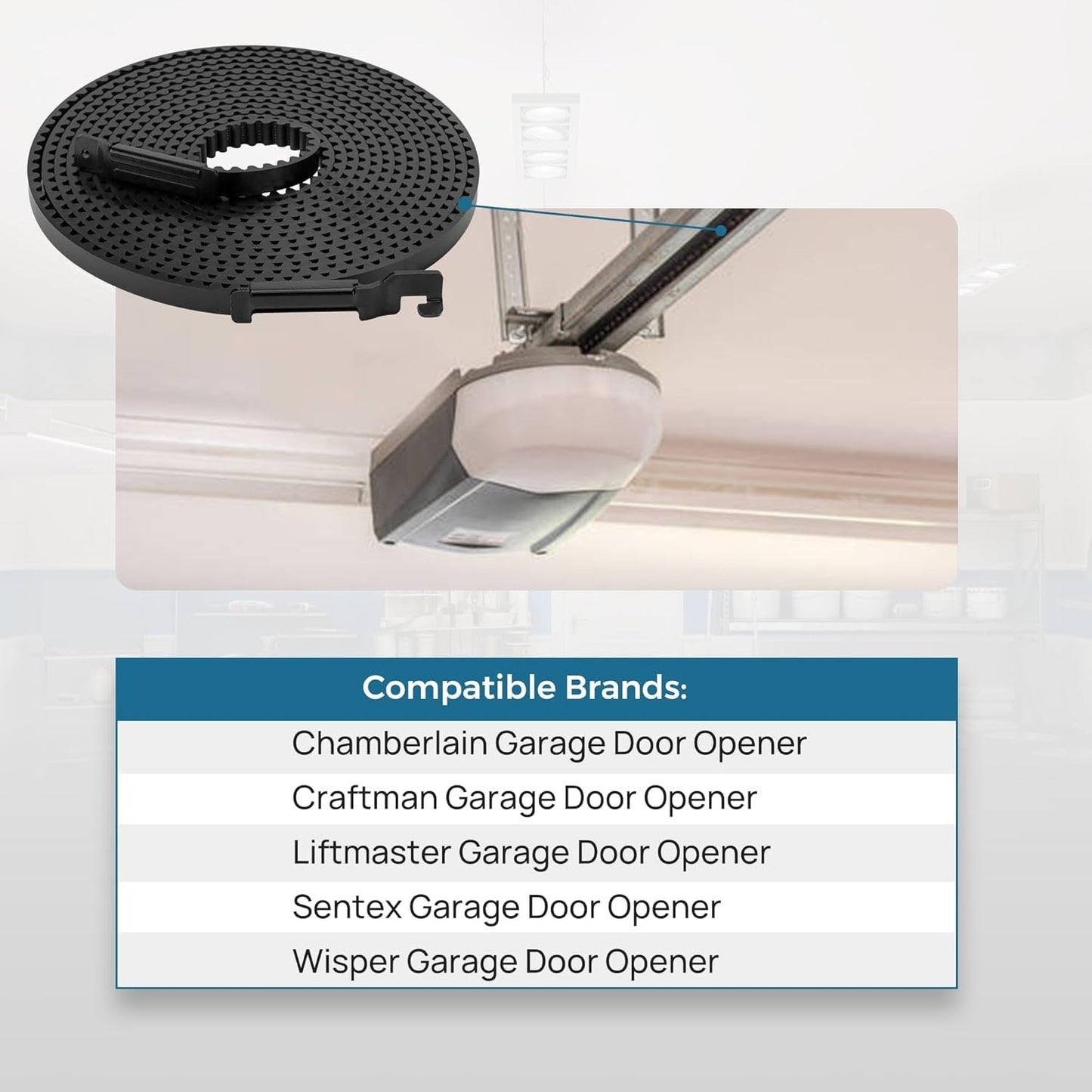 Upgrade 41A5250-2 41AB050-2 Belt for 10ft High Garage Door, 310" Garage Door NEW