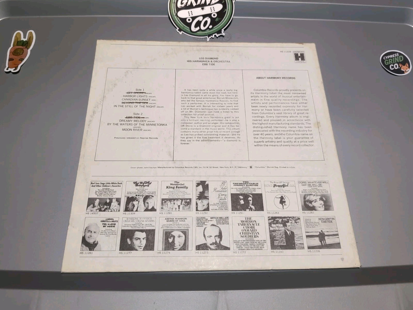 LEO DIAMOND ~ HIS HARMONICA AND ORCHESTRA ~ EBB TIDE ~ LP ~ EX/NM