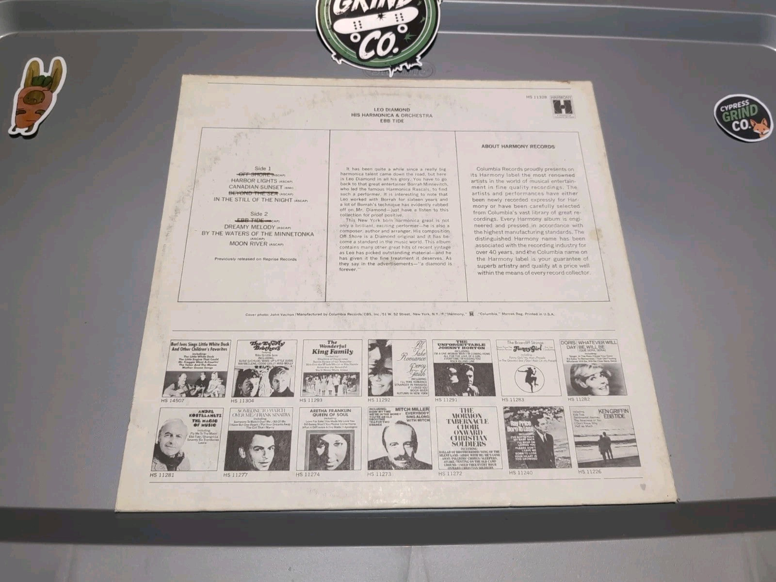 LEO DIAMOND ~ HIS HARMONICA AND ORCHESTRA ~ EBB TIDE ~ LP ~ EX/NM