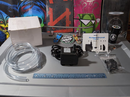 CWKJTOP 400GPH Submersible Water Pump 25W 6.5ft Lift w/ Tubing & Nozzles