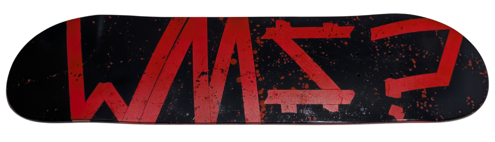 Wrong Money Skateboard Deck – 8.25" Medium Concave (WMS? Graphic) Strengthened