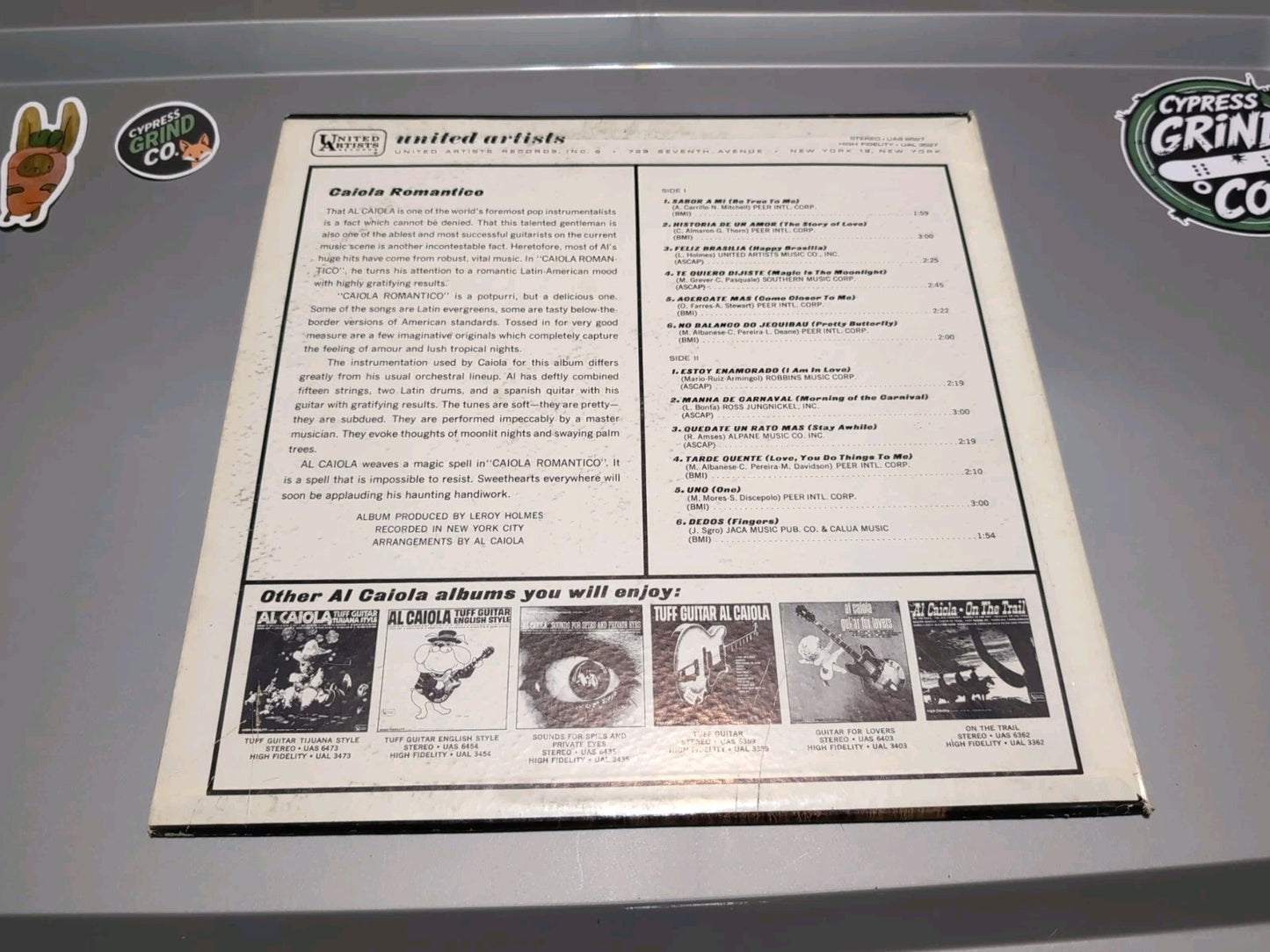 AL CAIOLA: caiola romantico UA 12" LP 33 RPM
