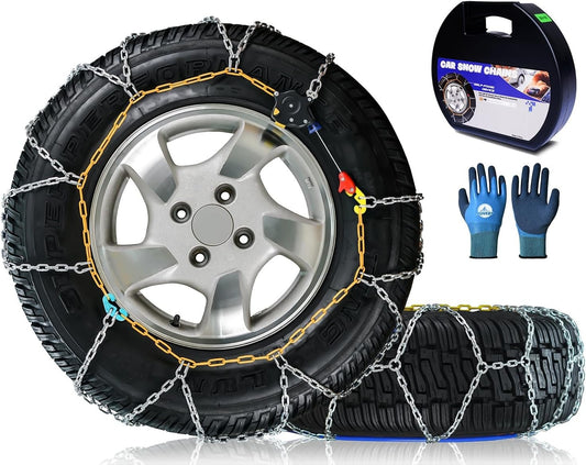 Auto Fixing Snow Tire Chains | 1-Min Quick Fit | AUVEBY | Cars SUVs Trucks | Set