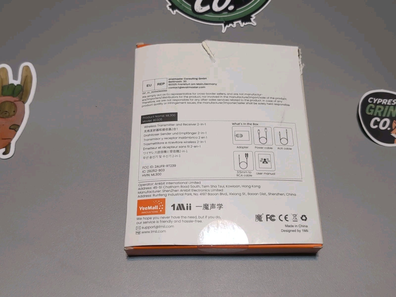 1Mii ML300 Bluetooth 5.3 Transmitter Receiver AptX Low Latency for TV Stereo