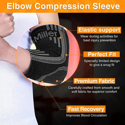 Doc Miller - Compression Elbow Brace - Small - Grey