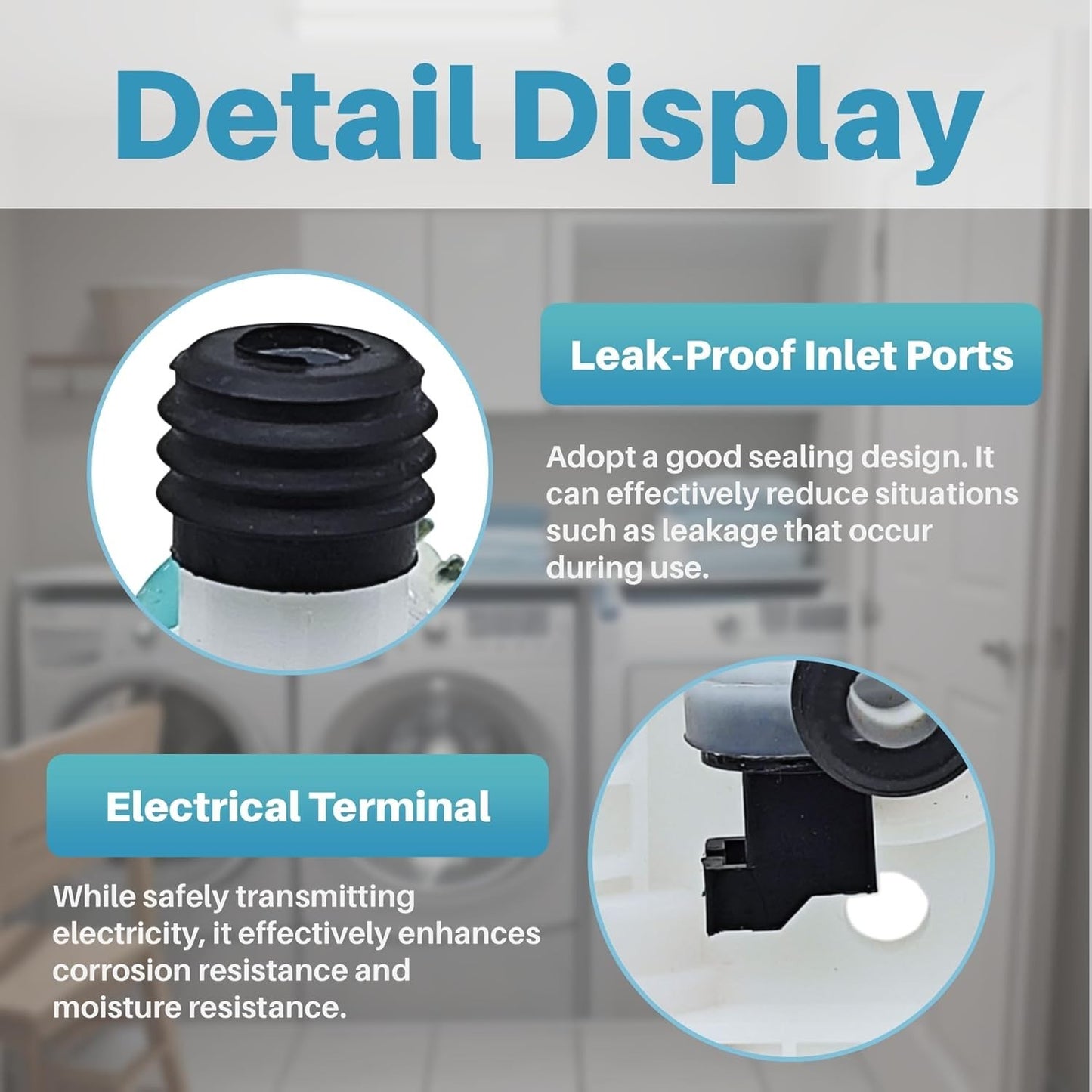 Washer Water Inlet Valve for Whirlpool Maytag Kenmore Bravos XL Replace LF F8