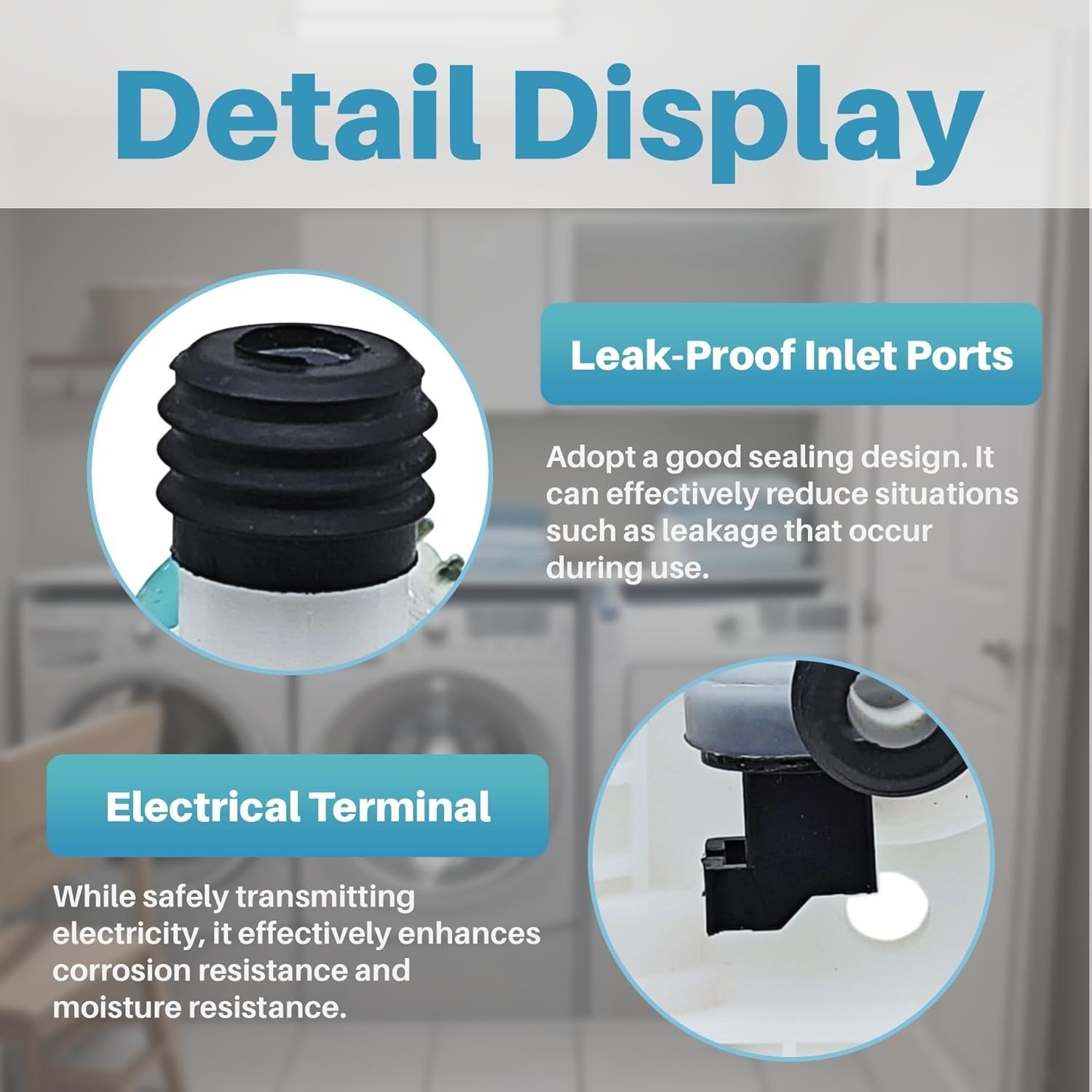 Washer Water Inlet Valve for Whirlpool Maytag Kenmore Bravos XL Replace LF F8