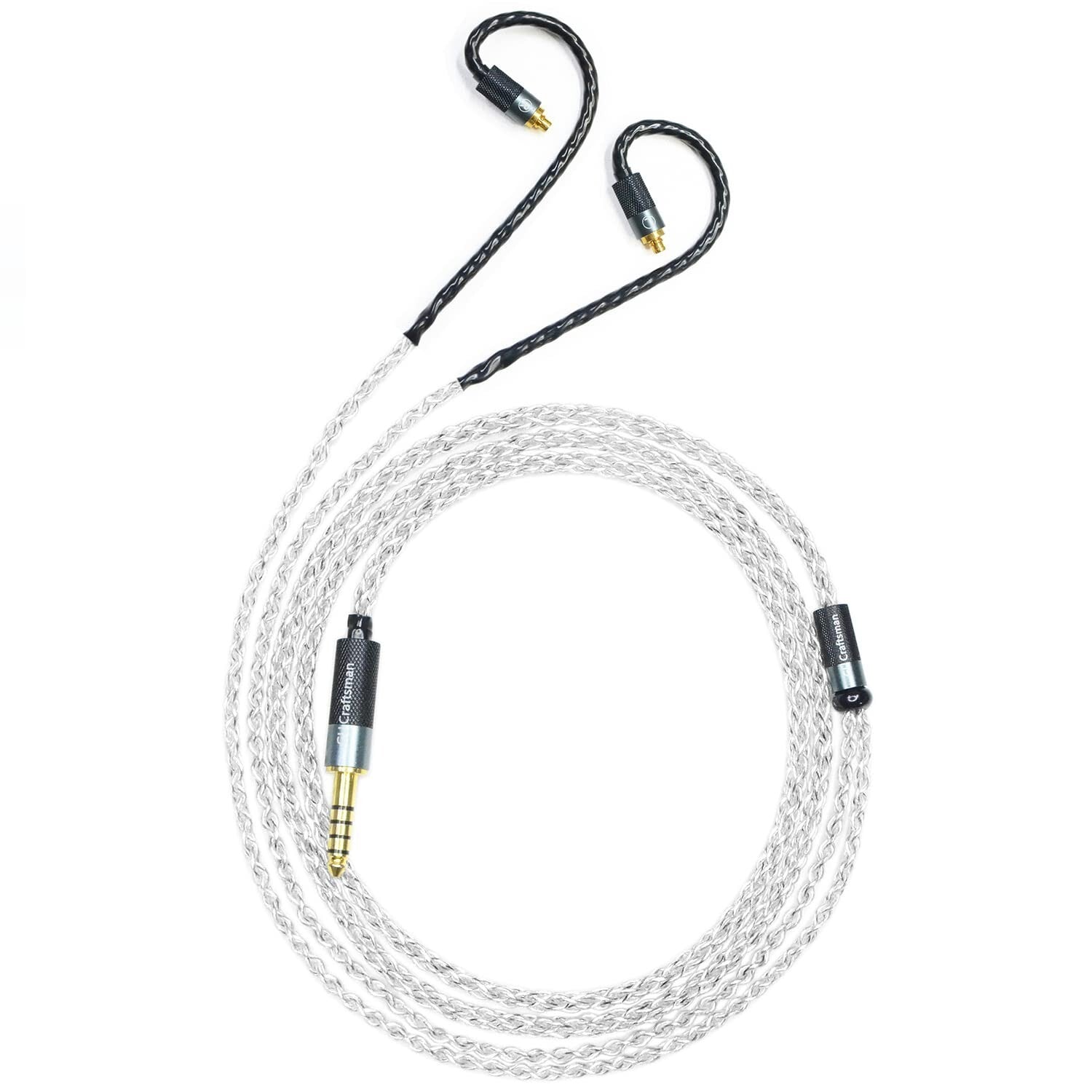 GUCraftsman 5N OFC Silver Plating+Graphene Mixed Braid Sennheiser IE900 3.5mm