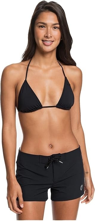 Roxy Women’s Quick Dry Board Shorts 2" Inseam Swim Bottoms – Black (XS)