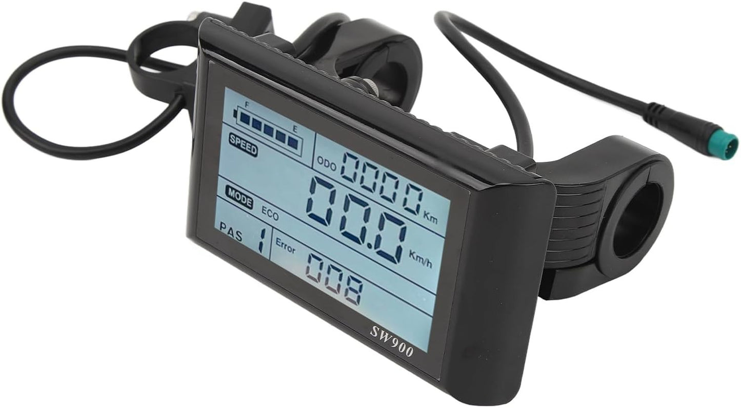 Electric Bike LCD Display Panel 5-Pin 24V/36V/48V Compatible JN Controller Light