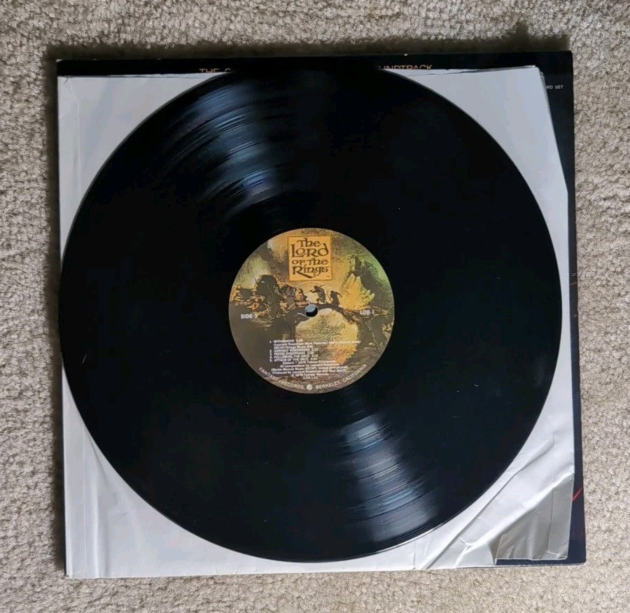 1978 Lord Of The Rings Motion Picture Soundtrack Two Record Vinyl Set LOR-1