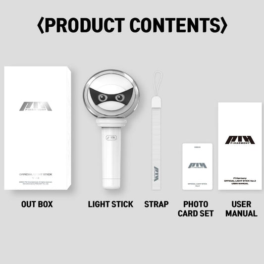 P1Harmony Lightstick Ver 2 Official Sayzer P1H Light Stick with Photocards