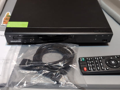 MEGATEK Region-Free HDMI DVD Player – Open Box – Missing RCA Cable – New