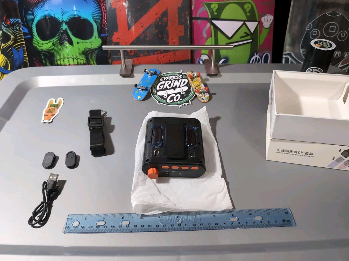 Wireless Voice Amplifier w/ 2 Magnetic Lavalier Mics Bluetooth PA Speaker