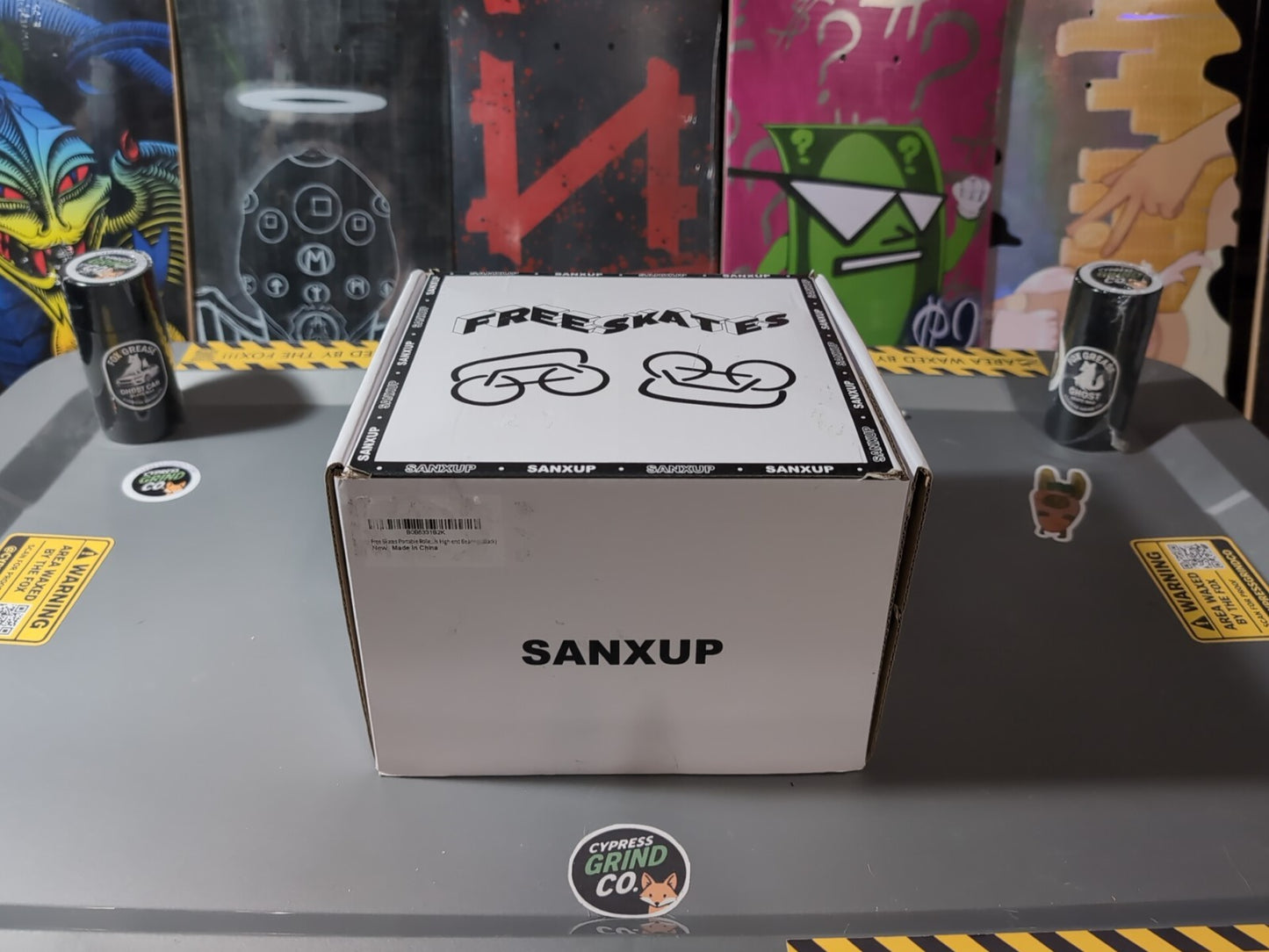 FreeSkates Portable Drift Skates Aluminum Deck 72mm PU Wheels Black