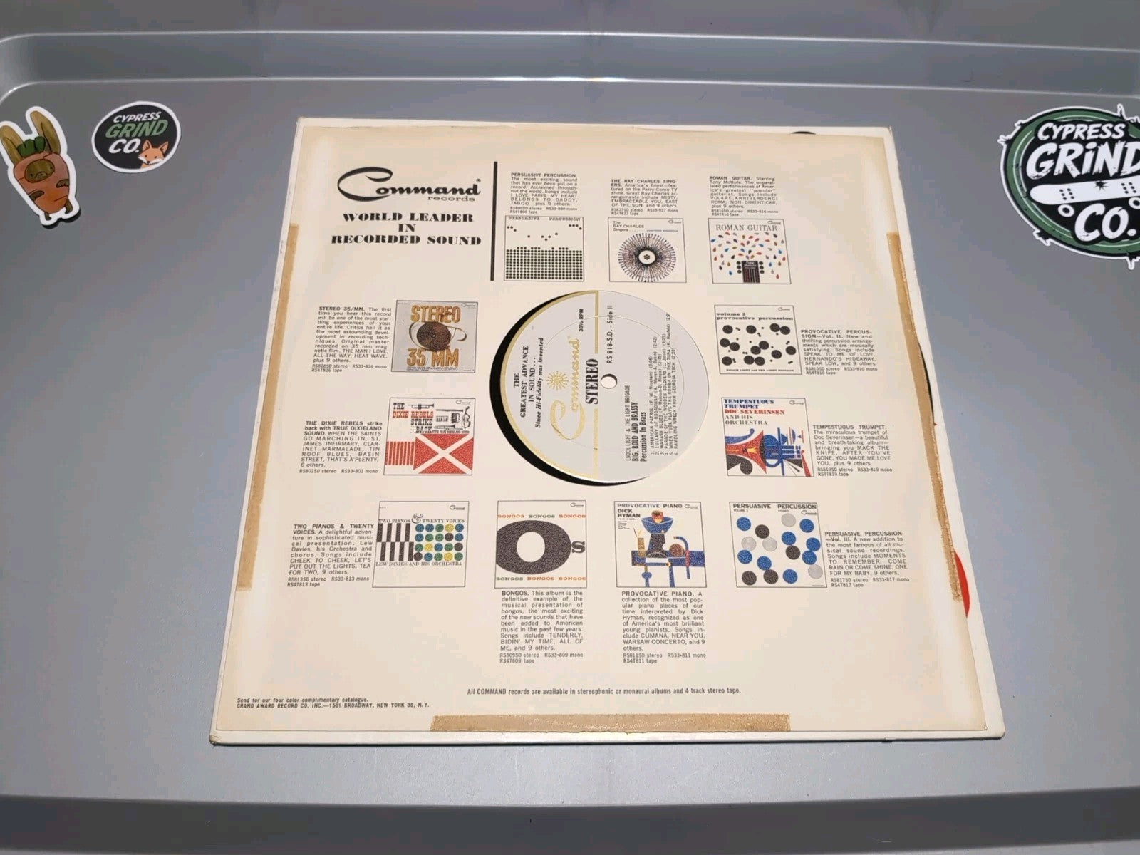 ENOCH LIGHT & THE LIGHT BRIGADE Big Bold And Brassy LP 1960 Percussion In Brass