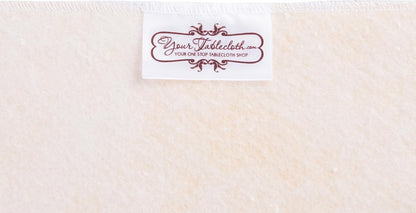 Yourtablecloth Heavy Duty Vinyl Fitted Tablecloth (Table Cover) White 54" Round