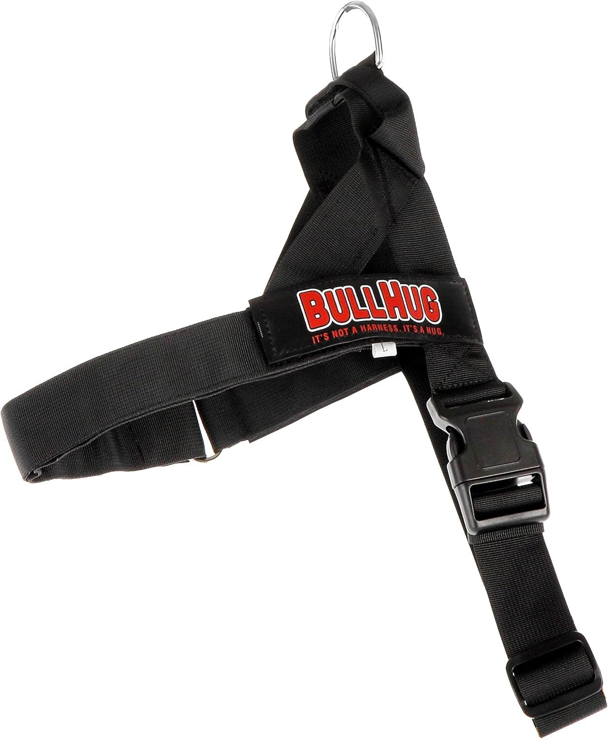 BULLHUG Adjustable Harness for bulldogs XL - Neck: 21"-26" Chest: 33"-36" BLACK