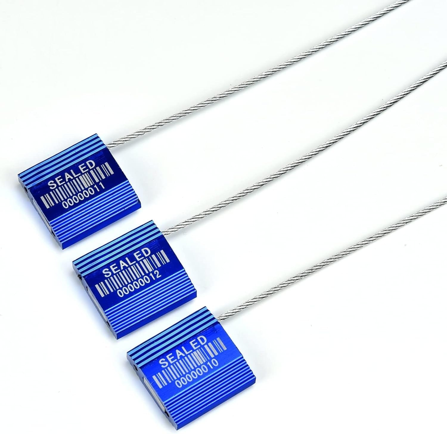 98 Blue High Security Cable Seals With Barcode - ISO 17712