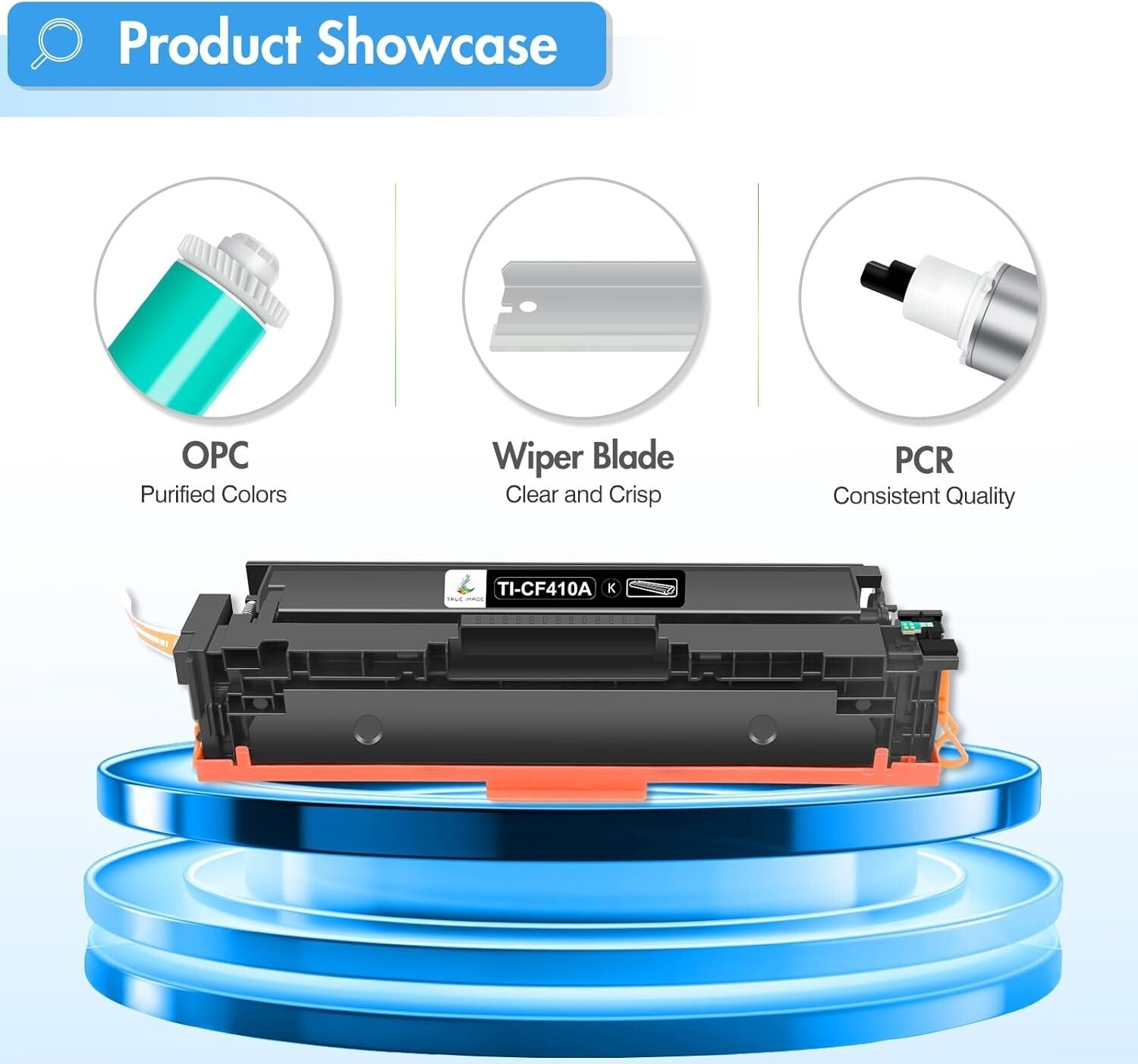 True Image 4 Color Toner Replaces 410A HP Laserjet CF410A CF411A CF412A CF413A