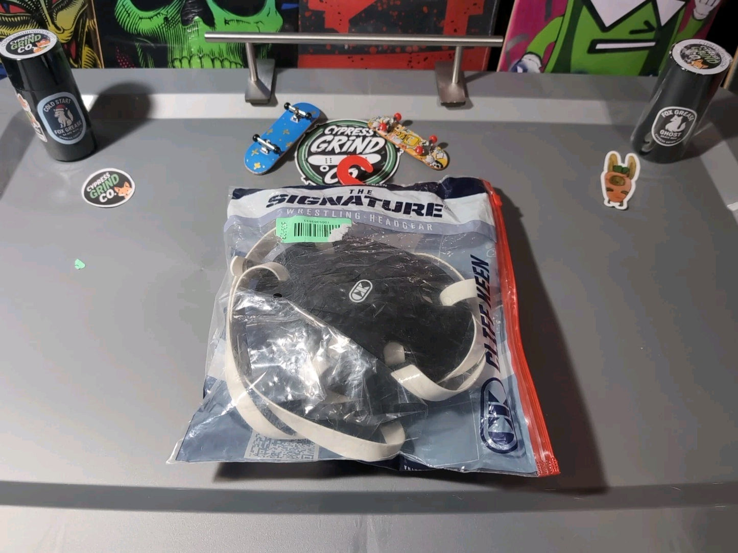 Cliff Keen Signature Wrestling Headgear Black and White | One Size | Adult