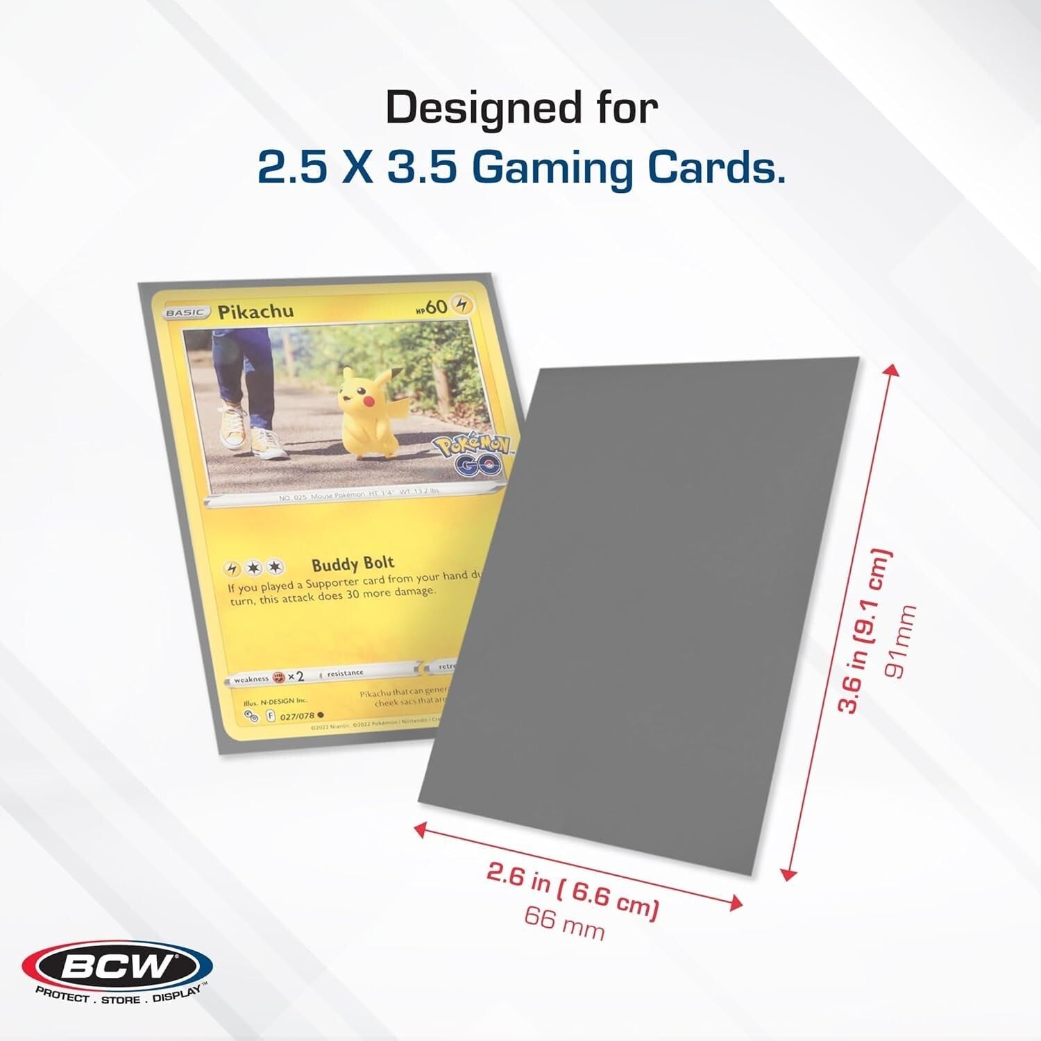 BCW Deck Guard - Double Matte Grey Card Sleeves - Acid Free, Archival Safe 50 Ct