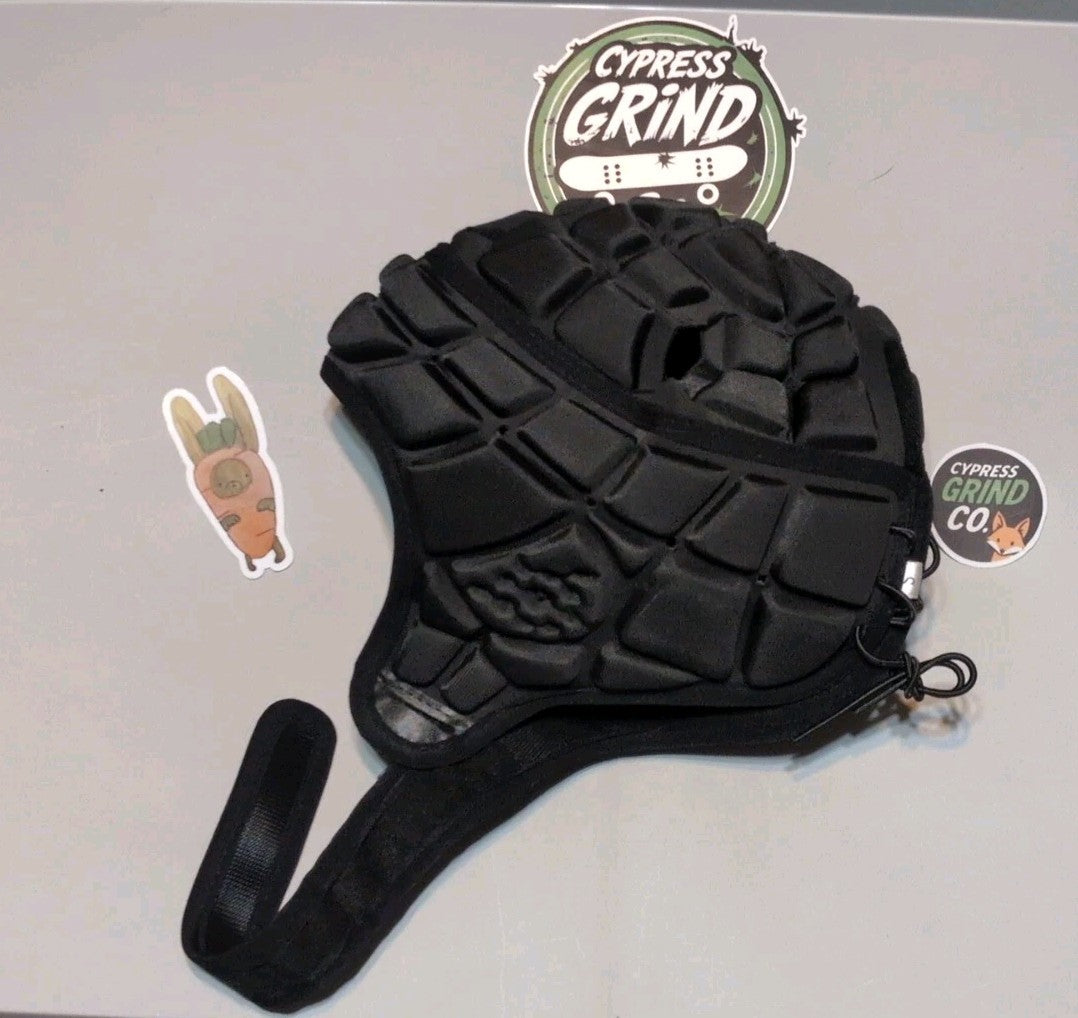 Surlim Soft Shell Rugby Helmet Small Black Flag Football Scrum Cap Youth