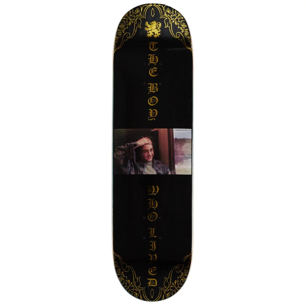 Color Bars x Harry Potter 8.38" Skateboard Deck Boy Who Lived Gold Foil