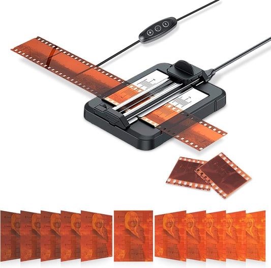 JJC Negative Slide Film Cutter for 35mm 120 Format Strip 35mm Film Trimmer USB-C