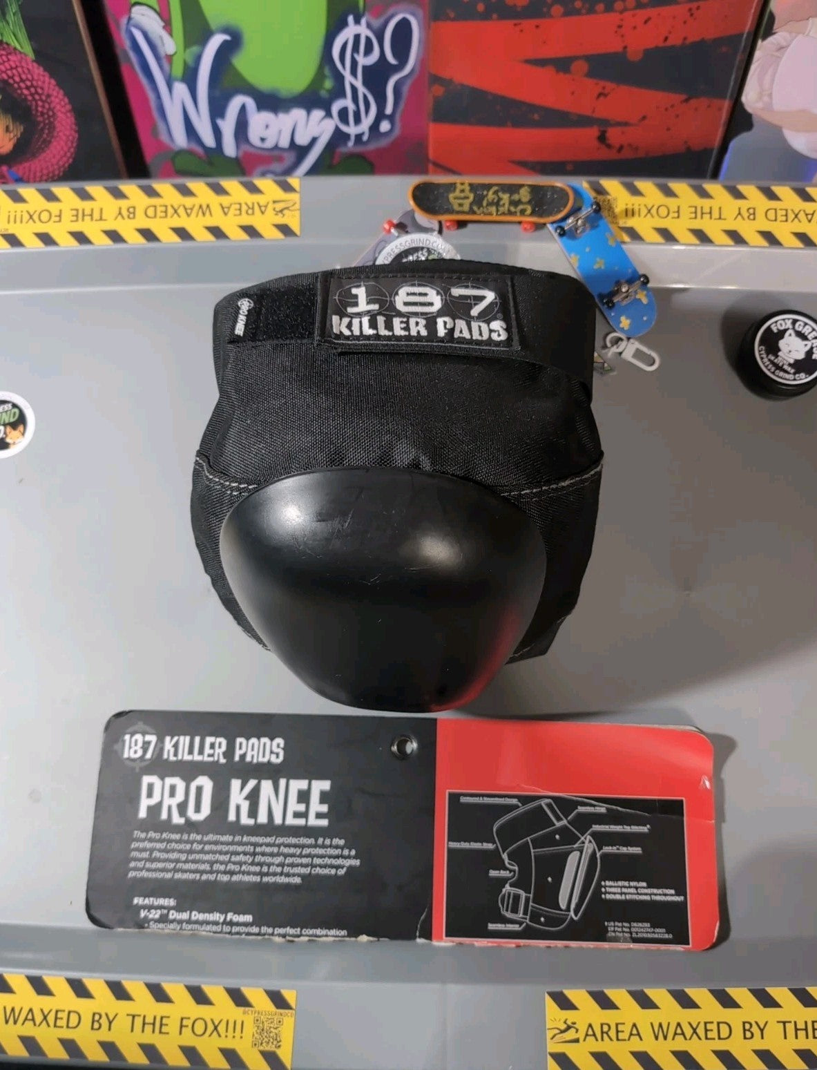 187 Killer Pads Pro Knee Pad – Medium – Black/Black – Single (New Other)