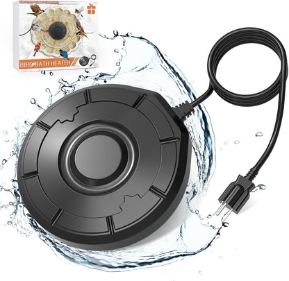 Bird Bath Heater,Birdbaths De-Icer,Birdbath Water Heater Deicer ,Black
